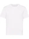 Prada Men White T-shirt Round Neck White