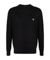 Prada Sweatshirt Aus Technischer Baumwolle In Black