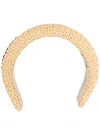 Prada Logo-embroidered Headband In Neutrals