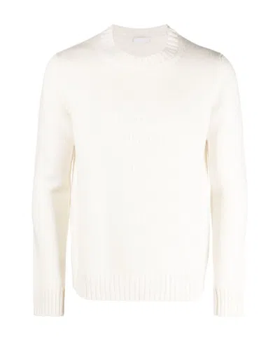 Prada Logo-embroidered Jumper In White