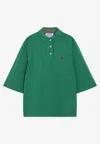 Prada Bicolor Polyethylene Biker Jacket In Green