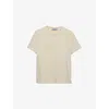 Prada Womens Yellow Logo-embroidered Slim-fit Stretch-cotton T-shirt In Yellow