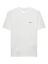 Prada Logo-embroidered T-shirt In Neutral