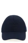 Prada Drill Baseball Cap In Blue
