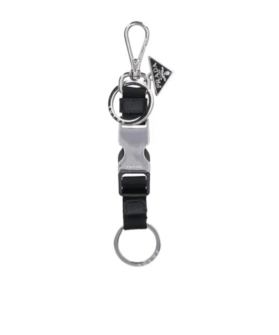 Prada Logo-engraved Keyring