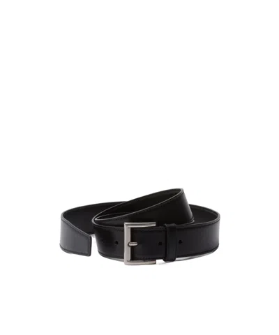 PRADA BOTTEGA VENETA SQUARE BUCKLE BELT