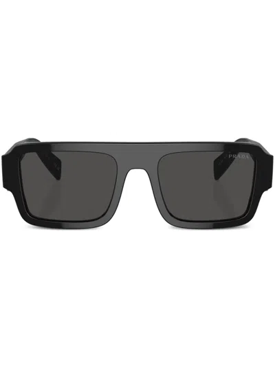 PRADA LOGO-ENGRAVED SQUARE-FRAME SUNGLASSES