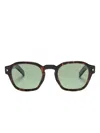 Prada Logo-engraved Sunglasses In Brown