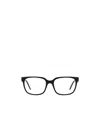 Prada Womens Black Pr 17zv Branded-arm Square-frame Optical Glasses In Black