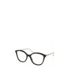 Prada Logo Flat Mirror In Black