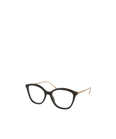 Prada Logo Flat Mirror In Black