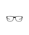 Prada 54mm Rectangular Optical Glasses In Black