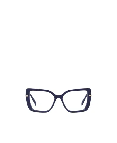 Prada Logo Flat Mirror In Black