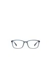 Prada 55mm Rectangular Optical Glasses In Blue