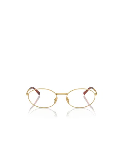 PRADA PRADA EYEWEAR OVAL FRAME GLASSES