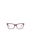 Prada Logo Flat Mirror In Red