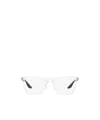 Prada 57mm Pillow Optical Glasses In White