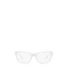 Prada Logo Flat Mirror In White