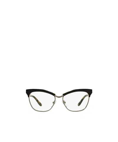 Prada Logo Flat Mirror In White