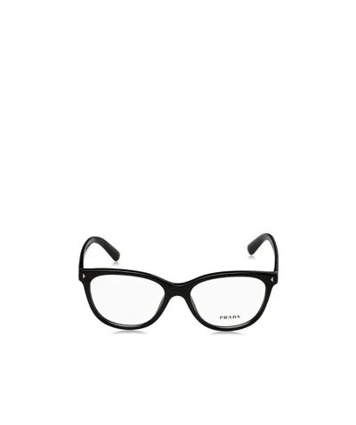 Prada Logo Flat Mirror In White