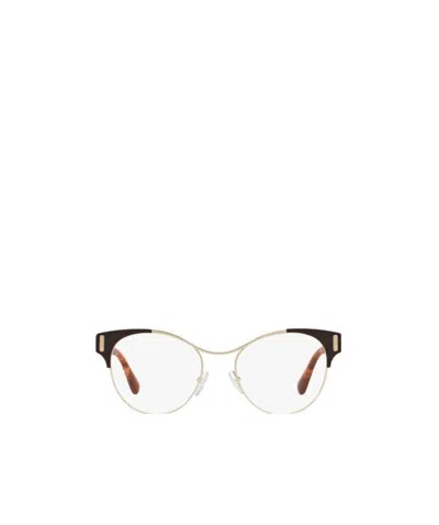 Prada Logo Flat Mirror In White