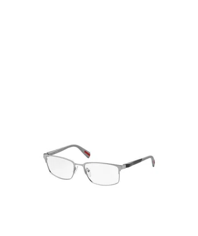 Prada Logo Flat Mirror In White