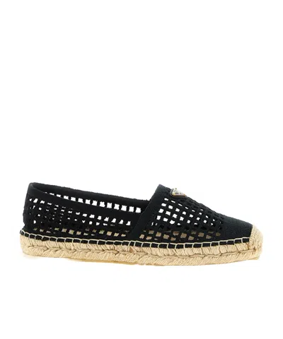 PRADA PRADA CROCHET ESPADRILLES