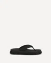 Prada Logo Flip-flops In Black