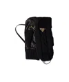 Prada Triangle-logo Gloves In Black