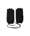 Prada Logo Gloves In Black