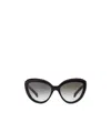 Prada Logo Gradient Sunglasses In Black