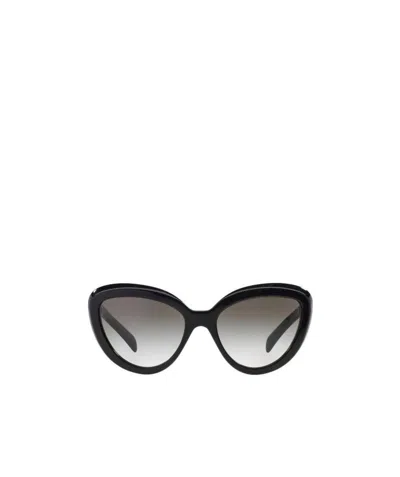 Prada Logo Gradient Sunglasses In Black