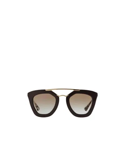 Prada Logo Gradient Sunglasses In Black