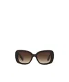 Prada Logo Gradient Sunglasses In Black