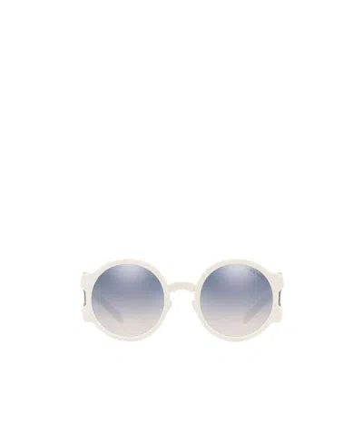 Prada Logo Gradient Sunglasses In White