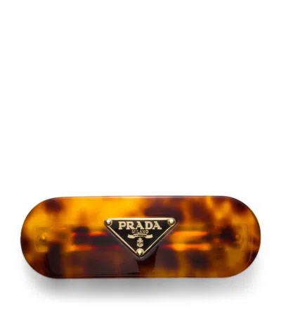 Prada Plexiglas Hair Clip In Neutral
