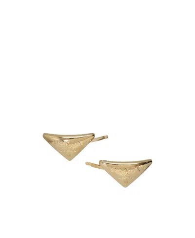Prada Logo Hair Ornaments In Yellow