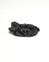 Prada Logo Hair Scrunchies In Black
