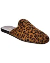 Prada Leopard-print Leather Mules In Brown