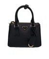 Prada Galleria Saffiano Leather Mini Bag In Gray
