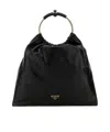 Prada Nappa Leather Top Handle Bag In Black