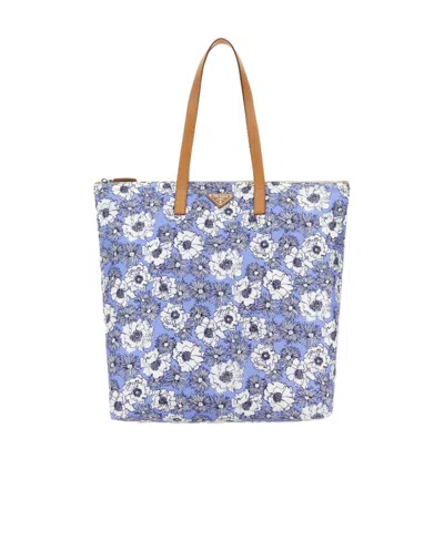PRADA PRINTED RE-NYLON TOTE BAG
