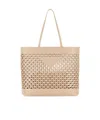 Prada Sand Leather Shopping Bag In Nude
