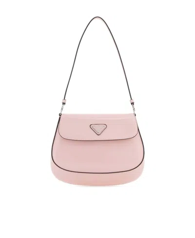 Prada Logo Handbag In Pink