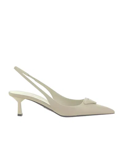 PRADA PRADA POINTED-TOE SLINGBACK PUMPS