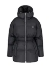 Prada Lightweight Re-nylon Trench Coat In Black  