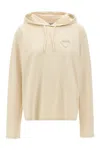 Prada Logo Hoodie Sweatshirt Beige