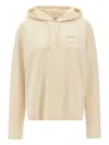 Prada Logo Hoodie Sweatshirt Beige