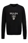 Prada Black Wool Blend Sweater In Black