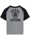 Prada Logo Intarsia Knit Top In Grau